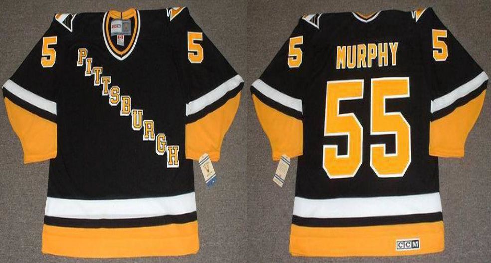 2019 Men Pittsburgh Penguins 55 Murphy Black CCM NHL jerseys1